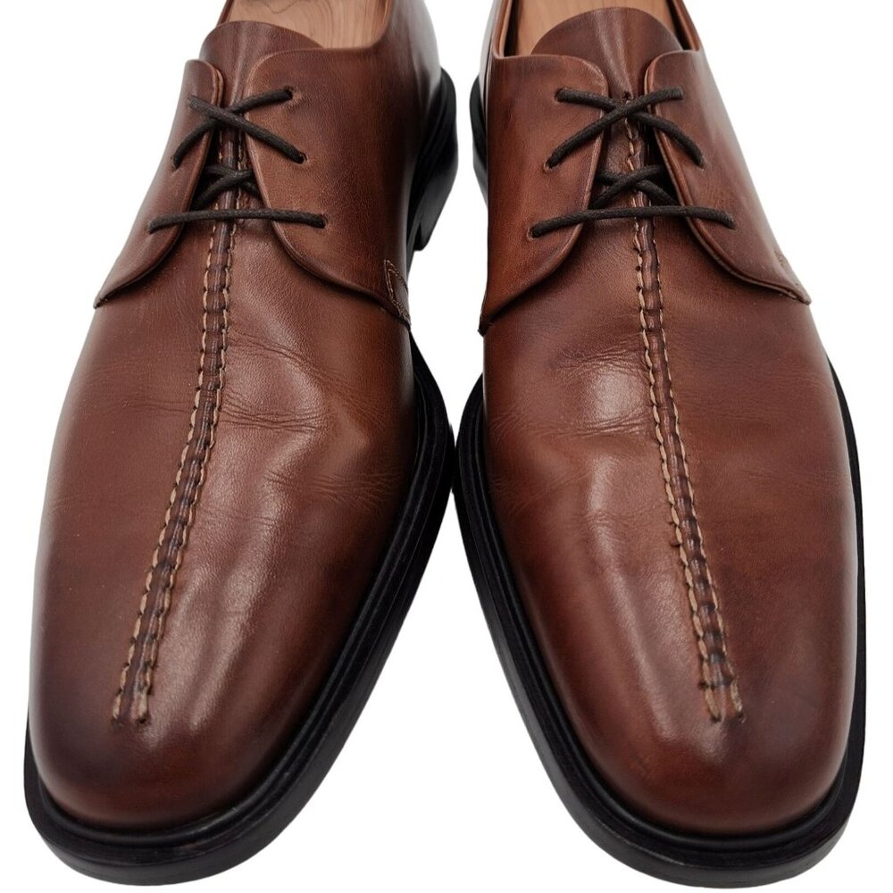 Cole Haan Beckett II Brown Leather Split-toe Derby Blucher Dress Shoes Mens 8.5M - Picture 2 of 13